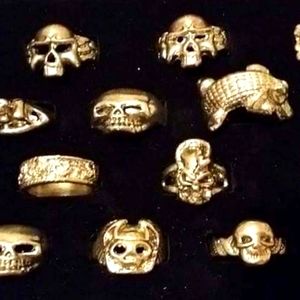 Sterling silver biker rings men an ladies